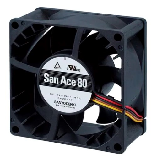 Осевой вентилятор 9RA0824H10011 Sanyo Denki 80x80x38 серии San Ace 80 Осевой вентилятор 9RA0824H10011 Sanyo Denki 80x80x38 серии San Ace 80