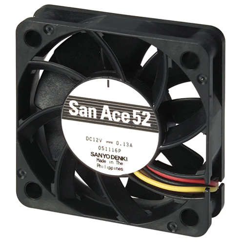 Осевой вентилятор 9GA0512H7002 Sanyo Denki 52x52x15 серии San Ace 52 Осевой вентилятор 9GA0512H7002 Sanyo Denki 52x52x15 серии San Ace 52