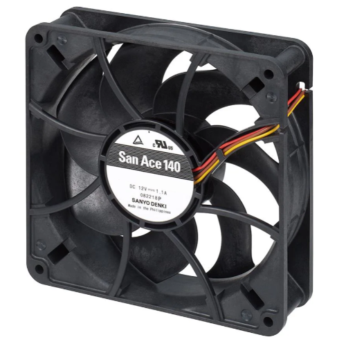 Осевой вентилятор 9RA1412S1D001 Sanyo Denki 140x140x38 серии San Ace 140 Осевой вентилятор 9RA1412S1D001 Sanyo Denki 140x140x38 серии San Ace 140