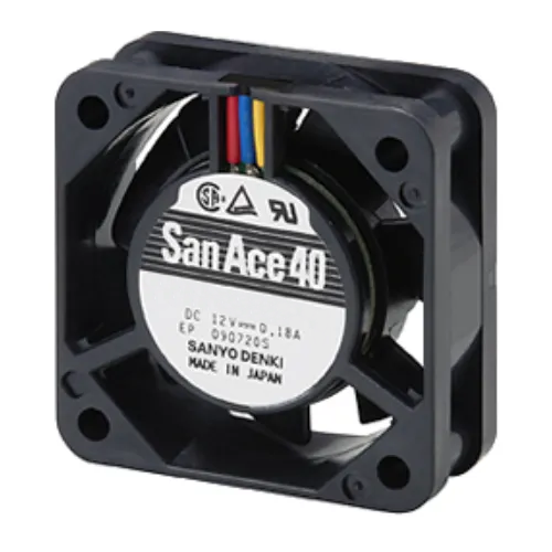 Осевой вентилятор 109P0412R701 Sanyo Denki 40x40x15 серии San Ace 40 Осевой вентилятор 109P0412R701 Sanyo Denki 40x40x15 серии San Ace 40