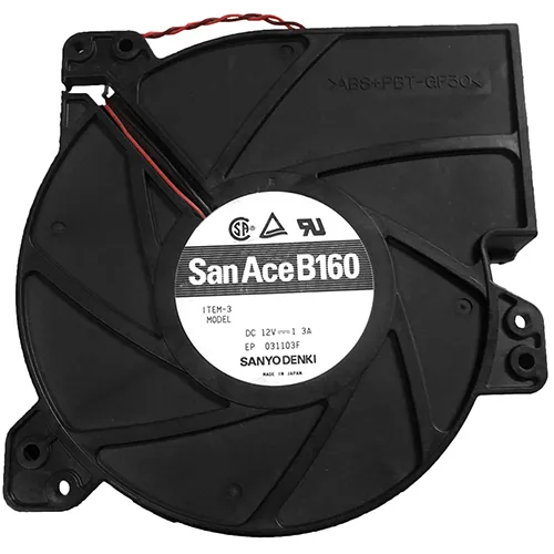 Центробежный вентилятор 109BG12HA1 Sanyo Denki 160x160x40 серии San Ace B160 Центробежный вентилятор 109BG12HA1 Sanyo Denki 160x160x40 серии San Ace B160