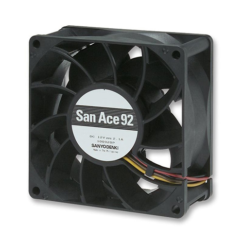 Осевой вентилятор 9GA0912P1H03 Sanyo Denki 92x92x38 серии San Ace 92 Осевой вентилятор 9GA0912P1H03 Sanyo Denki 92x92x38 серии San Ace 92