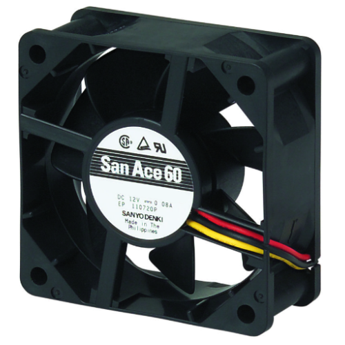 Осевой вентилятор 9S0612P4S01 Sanyo Denki 60x60x25 серии San Ace 60 Осевой вентилятор 9S0612P4S01 Sanyo Denki 60x60x25 серии San Ace 60
