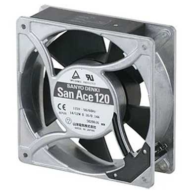 Осевой вентилятор 9AD1201H1J Sanyo Denki 120x120x38 серии San Ace 120AD Осевой вентилятор 9AD1201H1J Sanyo Denki 120x120x38 серии San Ace 120AD
