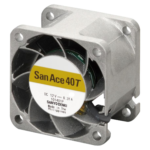 Осевой вентилятор 9GT0424J3001 Sanyo Denki 40x40x28 серии San Ace 40T Осевой вентилятор 9GT0424J3001 Sanyo Denki 40x40x28 серии San Ace 40T