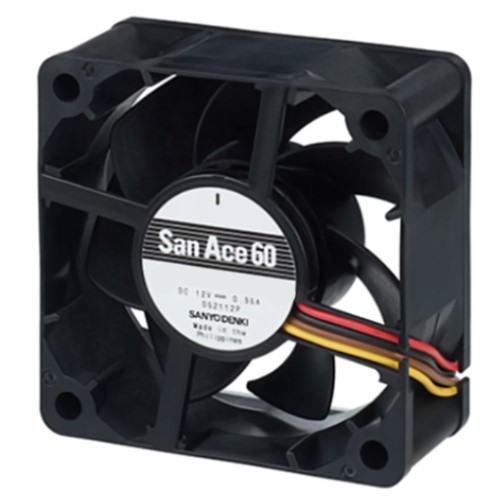 Осевой вентилятор 9RA0612P4J001 Sanyo Denki 60x60x25 серии San Ace 60 Осевой вентилятор 9RA0612P4J001 Sanyo Denki 60x60x25 серии San Ace 60