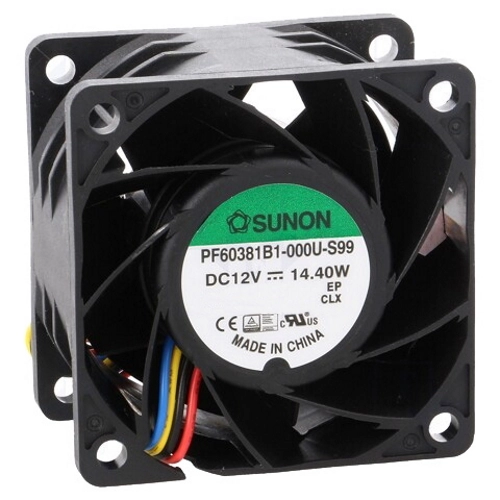 Вентилятор охлаждения Sunon PF60381B1-S99 60x60x38 DC Вентилятор охлаждения Sunon PF60381B1-S99 60x60x38 DC