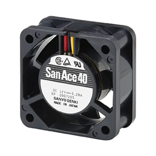 Осевой вентилятор 109P0405F601 Sanyo Denki 40x40x20 серии San Ace 40 Осевой вентилятор 109P0405F601 Sanyo Denki 40x40x20 серии San Ace 40