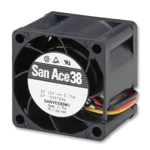 Осевой вентилятор 9GV0312J3021 Sanyo Denki 38x38x28 серии San Ace 38 Осевой вентилятор 9GV0312J3021 Sanyo Denki 38x38x28 серии San Ace 38