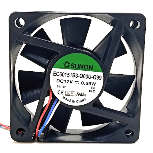 Вентилятор охлаждения Sunon EC60151B3-Q00U-Q99 60х60х15 осевой DC Вентилятор охлаждения Sunon EC60151B3-Q00U-Q99 60х60х15 осевой DC