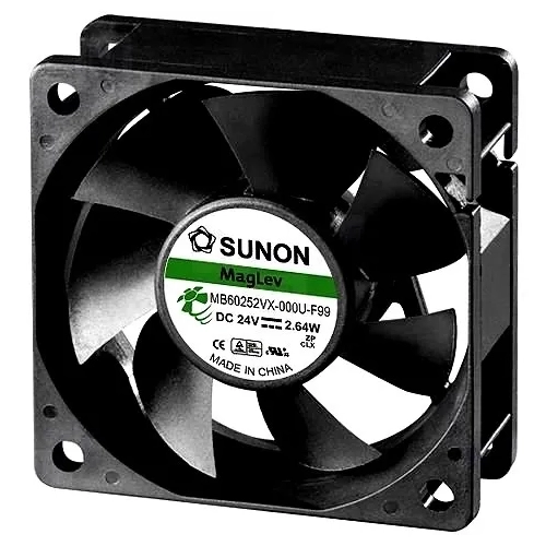 Вентилятор охлаждения Sunon MB60252VX-0000-F99 60х60х25 осевой DC Вентилятор охлаждения Sunon MB60252VX-0000-F99 60х60х25 осевой DC
