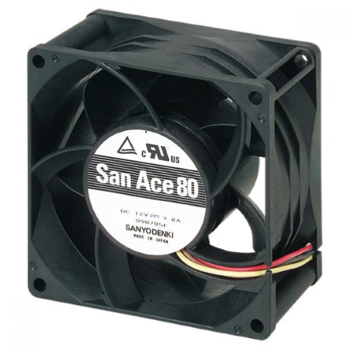 Осевой вентилятор 9GV0824P1G03 Sanyo Denki 80x80x38 серии San Ace 80 Осевой вентилятор 9GV0824P1G03 Sanyo Denki 80x80x38 серии San Ace 80