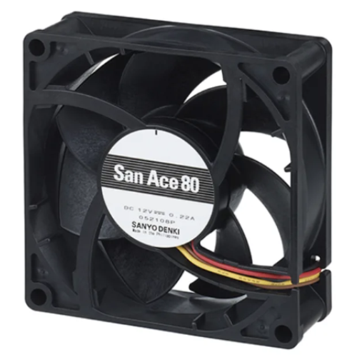 Осевой вентилятор 9RA0812G4D0011 Sanyo Denki 80x80x25 серии San Ace 80 Осевой вентилятор 9RA0812G4D0011 Sanyo Denki 80x80x25 серии San Ace 80