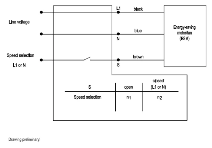 Схема подключения W1G172-EC91-01 Ebmpapst Схема подключения W1G172-EC91-01 Ebmpapst