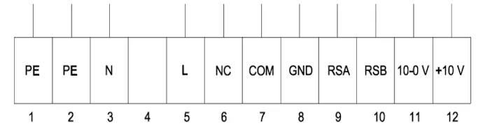 Схема подключения A3G450-BL03-H6 Ebmpapst Схема подключения A3G450-BL03-H6 Ebmpapst