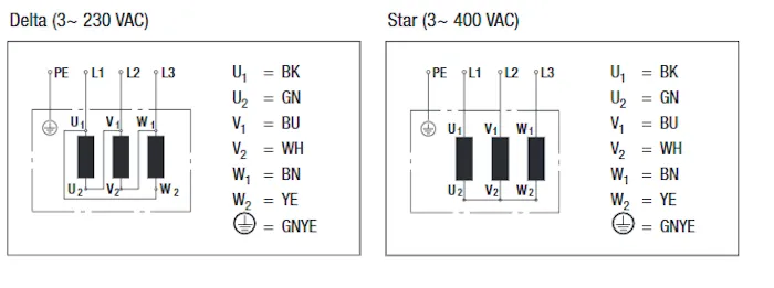 Схема подключения S2D250-BA02-02 Ebmpapst Схема подключения S2D250-BA02-02 Ebmpapst