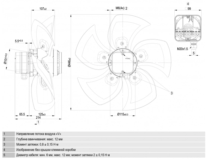 Габаритные размеры A4D450-BG14-51 Габаритные размеры A4D450-BG14-51