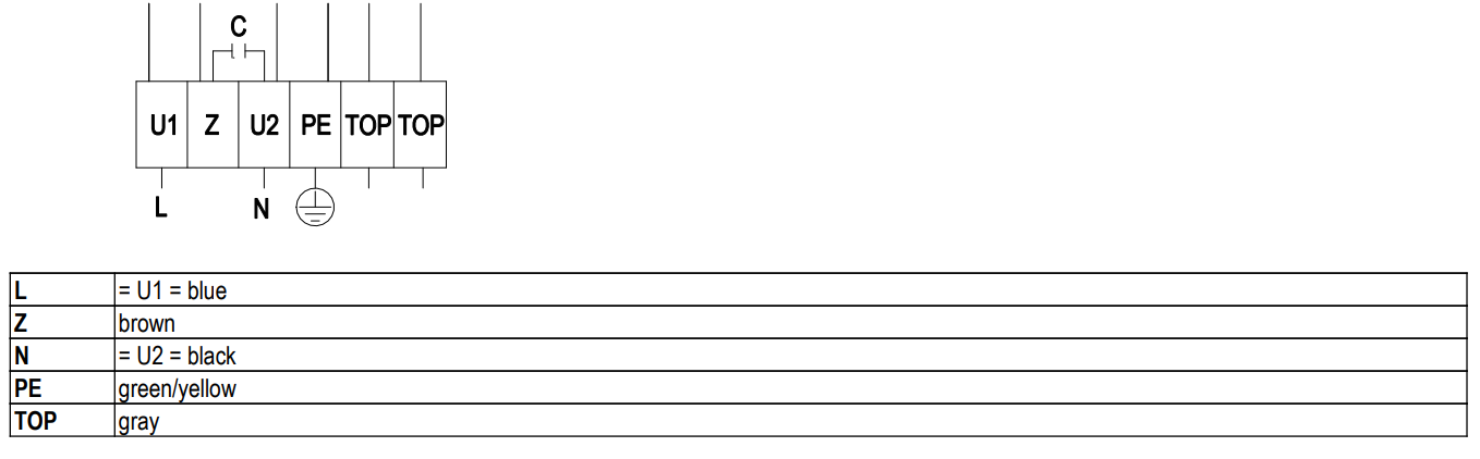 Схема подключения A6E560-AK01-01 Ebmpapst Схема подключения A6E560-AK01-01 Ebmpapst