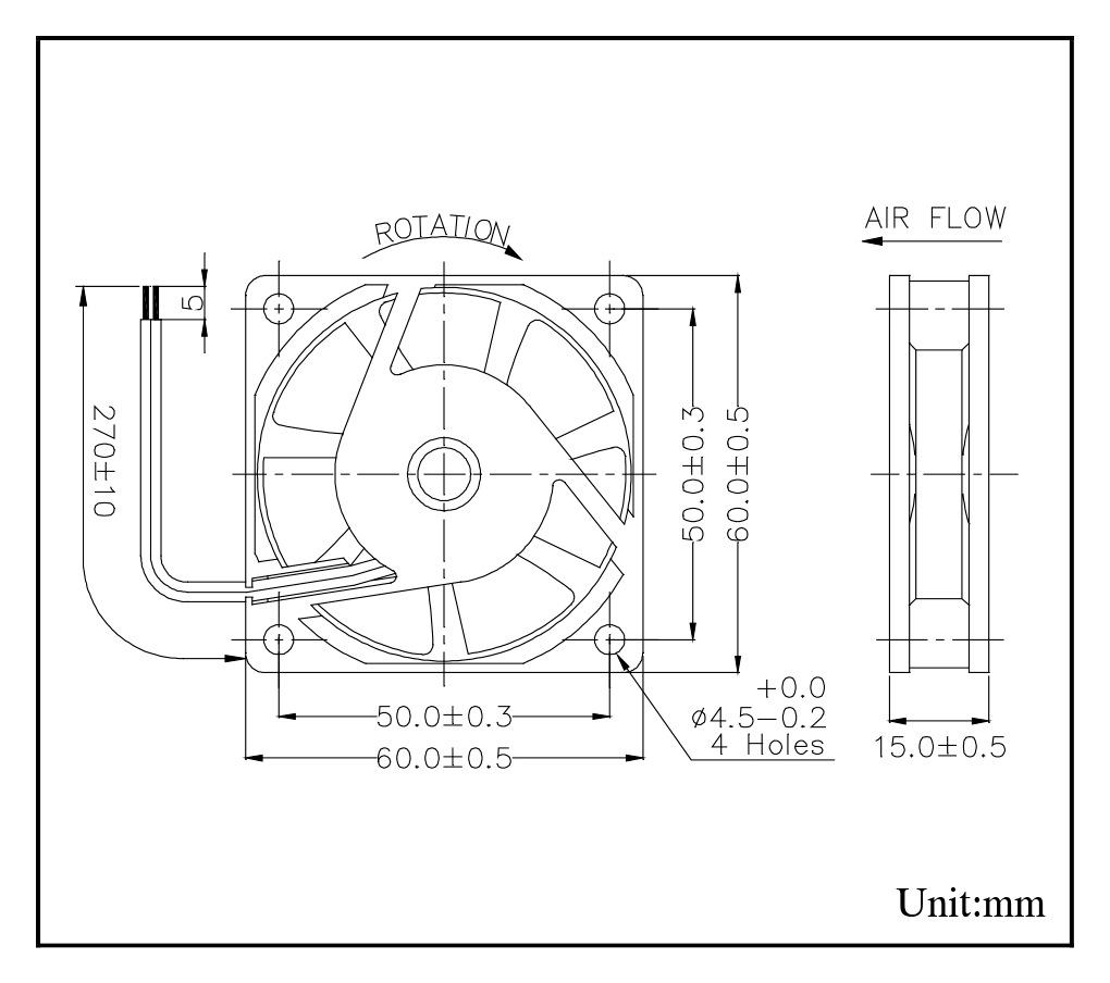 Габаритные размеры Jamicon JF0615-1M