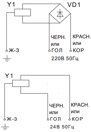Схема подключения электропривода M151-230 ALLFA ASTRA