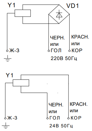 Схема подключения электропривода M151-24 ALLFA ASTRA