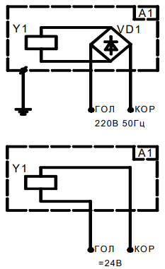 Схема подключения электропривода M225-24 ALLFA ASTRA