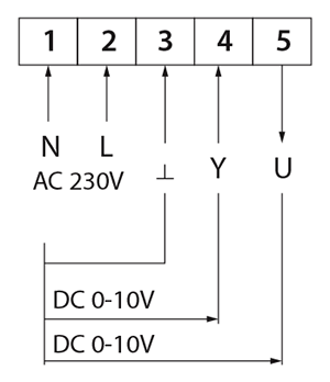 Схема подключения электропривода BVM NM230-BS-10N
