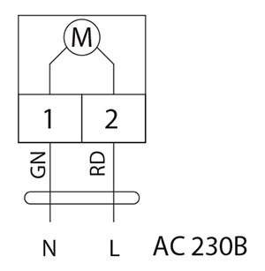 Схема подключения электропривода BVM TS05-230