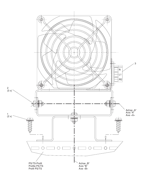 Габаритные размеры Rittal SK 3108024