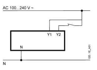 Схема подключения электропривода GDB341.1E Siemens