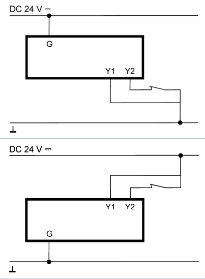 Схема подключения электропривода GDD146.1E Siemens