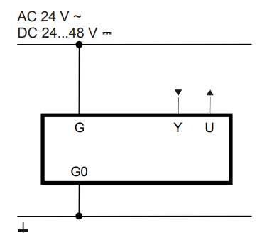 Схема подключения электропривода GLD161.9E Siemens