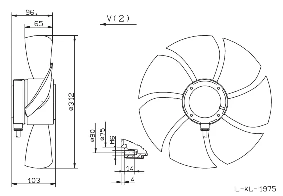 Габаритные размеры FE031-4DA.0C.V7 Габаритные размеры FE031-4DA.0C.V7