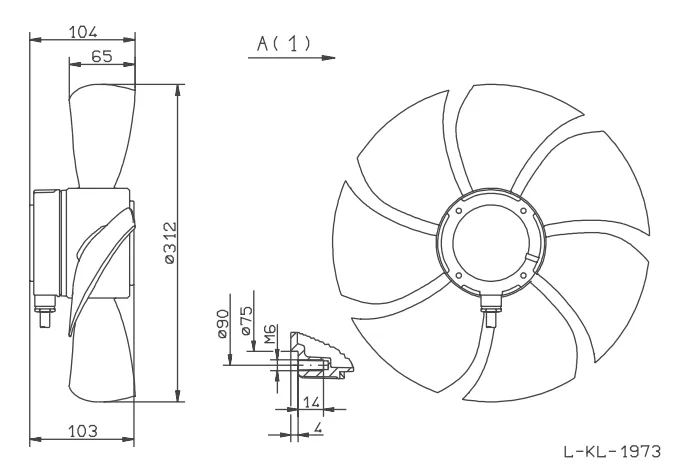 Габаритные размеры FE031-4DA.0C.A7 Габаритные размеры FE031-4DA.0C.A7