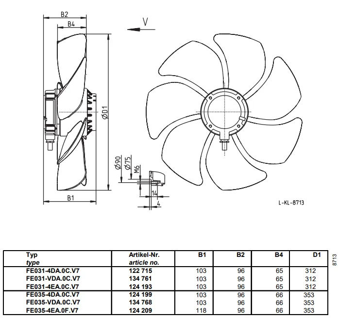 Габаритные размеры FE035-VDA.0C.V7 Габаритные размеры FE035-VDA.0C.V7