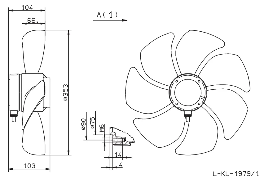 Габаритные размеры FE035-4DA.0C.A7 Габаритные размеры FE035-4DA.0C.A7