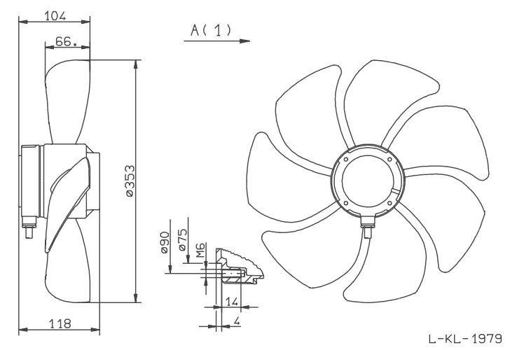 Габаритные размеры FE035-4EA.0F.A7