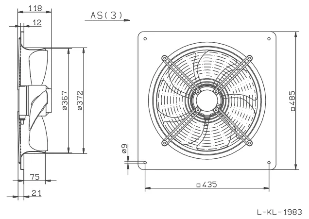 Габаритные размеры FE035-4EQ.0F.A7