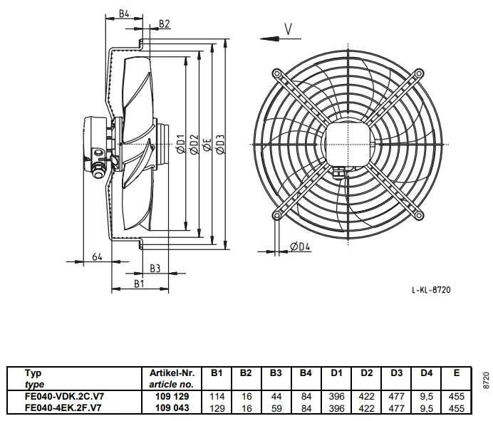 Габаритные размеры FE040-VDK.2C.V7 Габаритные размеры FE040-VDK.2C.V7