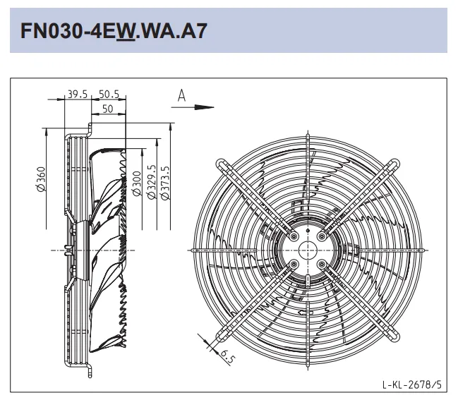 Габаритные размеры FN030-4EW.WA.A7 Габаритные размеры FN030-4EW.WA.A7