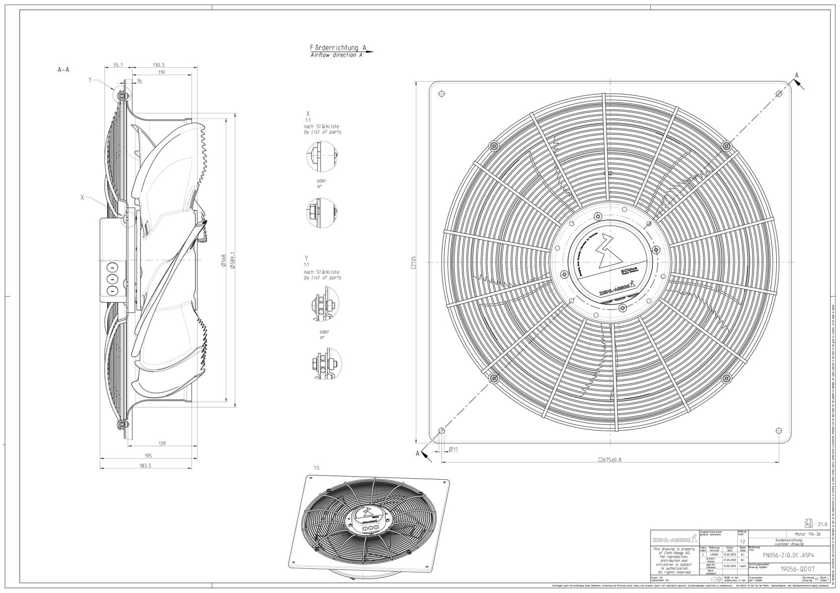 Габаритные размеры FN056-ZIQ.DC.A5P4 Габаритные размеры FN056-ZIQ.DC.A5P4