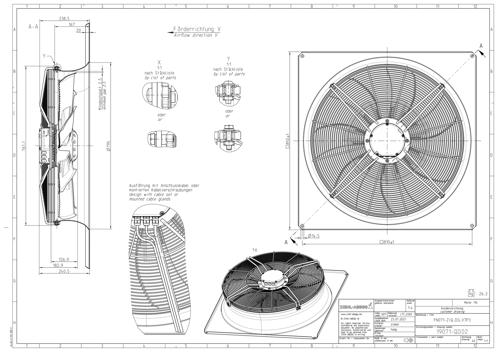 Габаритные размеры FN071-ZIQ.DG.V7P3