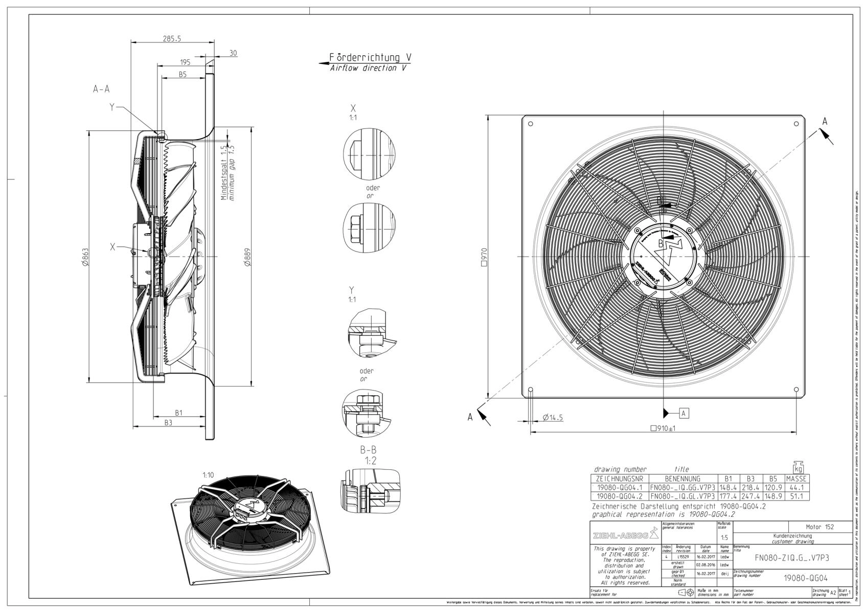 Габаритные размеры FN080-ZIQ.GG.V7P3 Габаритные размеры FN080-ZIQ.GG.V7P3