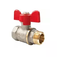 Кран шаровой латунный 11Б27фт1М OPTIMA VALFEX Ду 15 VF.227.L0B1.012