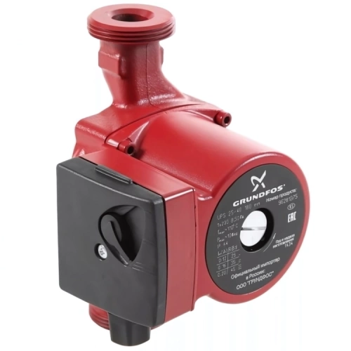 Циркуляционный насос Grundfos UPS 25-55 180 арт. 95906404 Циркуляционный насос Grundfos UPS 25-55 180 арт. 95906404