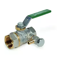 Кран шаровой со спускником R250WS Ду 25 1 1/4" R250SX145 Giacomini