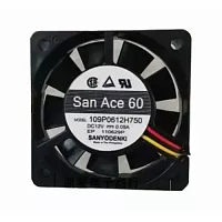 Осевой вентилятор 109P0612H750 Sanyo Denki San Ace 60 60x60