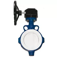 Затвор поворотный дисковый чугун VP4449R-08PTFE Ду 300 Ру16 Tecofi