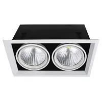 Карданный светильник FL-LED Grille-111-2 60W 4000K 370x185x140мм 60Вт 4800 lm FOTON