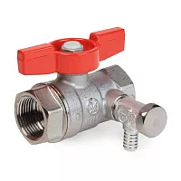 Кран шаровой со спускником R251S Ду 15 3/4" R251SX003 Giacomini